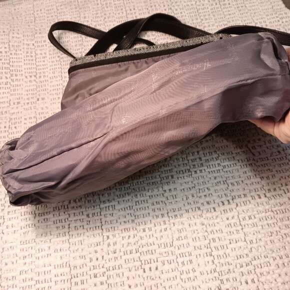 thirty-one women's 'Everything' black tweed dot 3 way adjustable purse bag - Picture 12 of 15